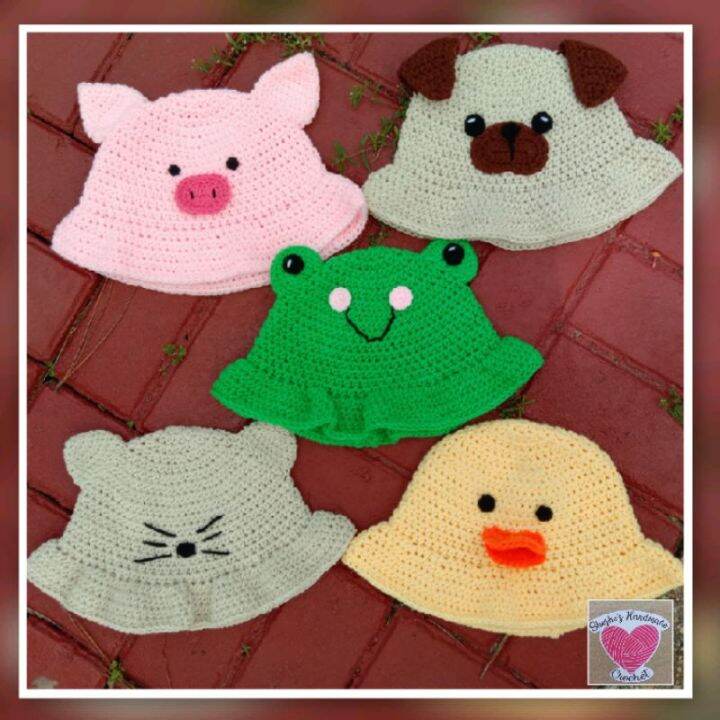 Animal Bucket hat 100 Handmade crochet Lazada PH