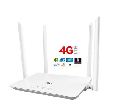 4G Router เร้าเตอร์ 4 เสา ใส่ซิม ปล่อย Wi-Fi รองรับ 4G ทุกเครือข่าย Ultra fast 4G Speed