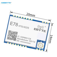 ASR6601 Lora lorawan SOC Node โมดูล433MHz cdebyte 21dBm ใช้พลังงานต่ำ5.6K E78-470LN22S ระยะไกล (6601) โมดูล Lora