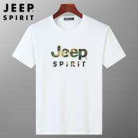 Jeep SPIRIT ใหม่ เสื้อยืดลําลอง แขนสั้น แบบบาง เข้ารูป สไตล์เกาหลี แฟชั่นฤดูร้อน สําหรับผู้ชาย S-3XL พร้อมส่ง