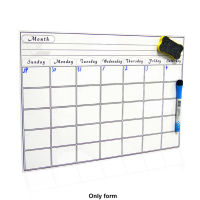For Fridge Month Home Kitchen Magnetic Whiteboard Weekly Daily Planner Anti-stain Rewritable Durable Erasable Calendar Memo