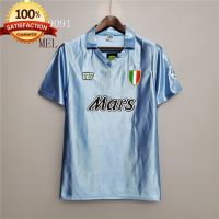 Ready Stock 1986- 1993 1990-91 NAPOLI Home Retro Soccer Jersey Men Football Shirt Maradona Team Euro Size