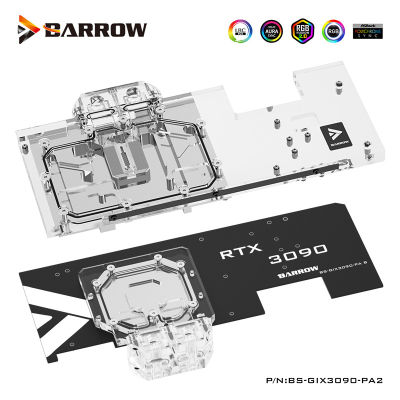 Barrow GPU Water Block สำหรับ Gigabyte AORUS 30903080 Xtrememaster 10G24G GPU การ์ดหน่วยความจำ RAM Block,BS-GIX3090-PA2