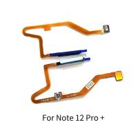 สําหรับ Xiaomi Redmi Note 12Pro 12Pro + ปุ่มเปิดปิดลายนิ้วมือ เซนเซอร์ Flex Cable อะไหล่ซ่อม