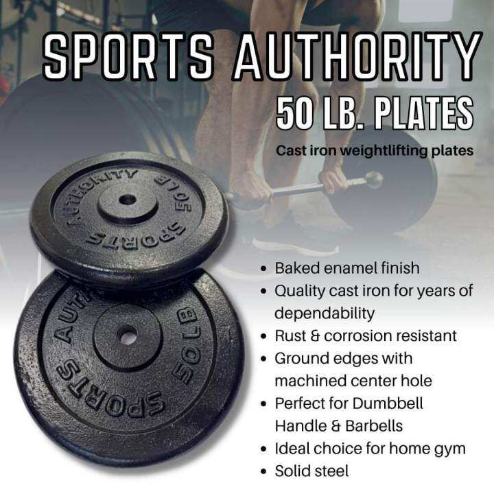 Dumbbells Barbells Plates ( 50 LBS. ) SPORTS AUTHORITY Lazada PH