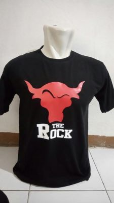 เสื้อยืดผู้ชาย Baju Kaos Tshirt 3105 The Rock SmackDown Keren Murah