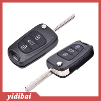 yidibai REMOTE folding Key SHELL Case 3ปุ่ม FOB สำหรับ Hyundai I20 I30 IX35 I35 uncut