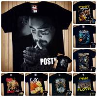 RockYeah &amp; HotRock T Shirt 3D เสื้อวง POST MALONE สกรีนคมชัดHD (ไซส์ยุโรป) เสื้อยืดดำ เสื้อวินเทจ90 เสื้อทรงเอ เสื้อทรงซ้อ เสื้อวง เสื้อวงวินเทจ90