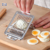 PDD Egg Cutter Stainless Steel Wire Egg Slicer Portable for Hard Boiled Eggs Home Kitchen