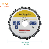 Diymore ฟันเลื่อยวงเดือนใบมีดแกะสลักแผ่นสำหรับการกำจัดงานไม้ตัดและการสร้างเหมาะกับเครื่องบดมุมส่วนใหญ่