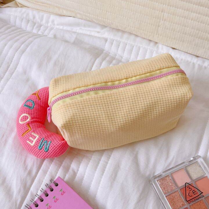 พร้อมส่ง-กระเป๋าใส่เครื่องสำอาง-กระเป๋าดินสอ-กระเป๋าใส่เครื่องเขียน-กระเป่ามีหูหิ้ว