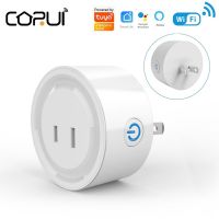 CORUI WiFi Smart Socket Daily Gauge Plug Mobile Phone Remote AI Speaker Voice Control Timing Countdown Tuya Smart Socket