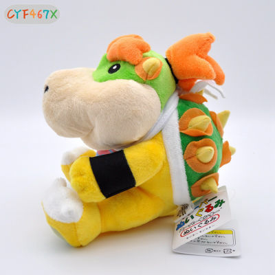 CYF 15cm Baby Bowser Jr Koopa Plush Toy Super Mario Brother Figure Stuffed Doll Gift For Kids Chrildren Boy Girl Gray