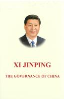 Xi Jing Ping The Governance of China 1  สีจิ้นผิง ยุทธศาสตร์การบริหารประเทศ ( ภาษาอังกฤษ ) ปกแข็ง เล่ม 1