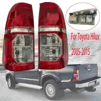 ไฟท้ายรถบรรทุกไฟเบรคท้ายด้านข้างสำหรับรถยนต์ Toyota Hilux 2005-2015พร้อมสายรัดไม่มีหลอดไฟไฟ LED ท้ายซ้ายอัตโนมัติ