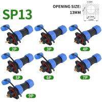 5/10/100ชุด Sp13 Sp16/17 Sp20/21 Ip68กันน้ำแผงคอนเนคเตอร์ตัวเมียตัวผู้ติดตั้ง2/3/4/5/6/7/9/12ขา