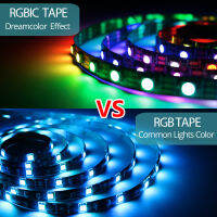 WS2811ไฟ LED Strip RGBIC Light Strips สำหรับห้อง DC 12V Wifi Ontroller Luces Luminous Decor 5050SMD Led Strip ทำงานร่วมกับ Alexa