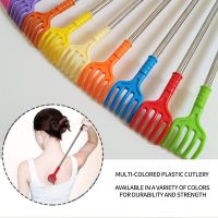 【YF】 New Back Scratcher Stainless Steel Massage Telescopic Anti Itch Claw Massager For Elders Tickle Stick