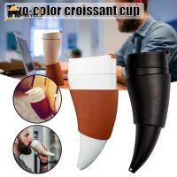 S 【ราคาถูก】FBYUJ Goat Mug Horn Shaped Coffee Bottle with Shoulder Strap Creative Portable Drinking Water Cup Gift 230ml fy