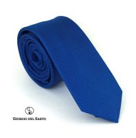 Giorgio Del Sarto Necktie 6 cm Blue with Fabric Texture เนคไทสีน้ำเงินมีเท็กเจอร์