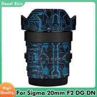 ฟิล์มห่อไวนิลสำหรับ Sigma 20มม. F2 DG DN สติ๊กเกอร์ติดบนตัวเครื่องเคลือบสติกเกอร์ป้องกัน Cameralens 20มม. ฟิล์มป้องกันแสง20 F/2ร่วมสมัยสำหรับ Sony E Mount