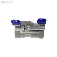 ▦▼♕ 1/2 3/4 1 1-1/4 2 1 piece Low Pressure Ball Valve SS304 For Water Oil Steam