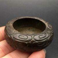 Antiques Pen Washing Bronze Ware Round Pot Study Room Desk Decoration