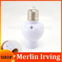 Merlin Irving Shop E27 Sound Light Motion Sensor Control Lamp Socket Holder Screw Plug Base Switch For Corridor Stair Indoor Lighting Bulb