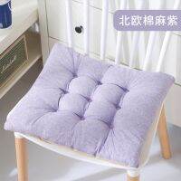 【✔In stock】 kaizhu Bantal Kursi สำหรับเก้าอี้สำนักงานคริสตัลกำมะหยี่หนาแผ่นรองนั่งเก้าอี้นั่งแบบเสื่อทาทามินุ่มที่นั่งคนขับหมอนอิงการตกแต่งบ้าน