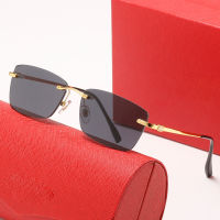 2022 Vintage Fashion Sunglasses For Women Men Rimless Frameless Rectangle Shades UV400 Summer Traveling Sun Glasses K-27