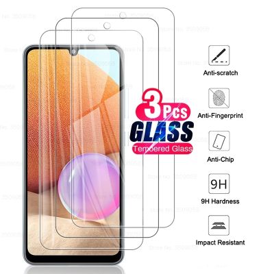 【NEW Popular】กระจกปกป้องป้องกันเต็มพื้นที่3ชิ้นสำหรับ Sansung ฟิล์มป้องกันหน้าจอ32 Samsung Galaxy A32 4G Sm-a325f /Ds 6.4 39; 39; ฟิล์มติดโทรศัพท์