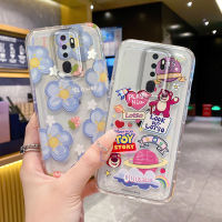 เคส LIFEBELLE สำหรับ OPPO A9 2020 A5 2020,เคสแนวโน้มแฟชั่นรูปการ์ตูนสร้อยข้อมือไข่มุกหญิงเคสนิ่มป้องกันเคสมือถือกันกระแทกฝาครอบหลังคู่