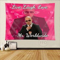 Mr. Worldwide Says to Laugh Tapestry Wall Mr 305 Macrame Room Decoration