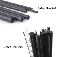 1/5pcs Carbon Fiber Rod/Carbon Fiber Tube  Dia 1mm -5mm Length 200mm 400mm 500mm  Carbon Fiber Rods For Airplane Matte Pole Wires Leads Adapters