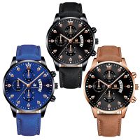 【YF】☜◊✾  2021 Relogio Masculino Watches Men Fashion Sport Leather Band Business Wristwatch Reloj Hombre