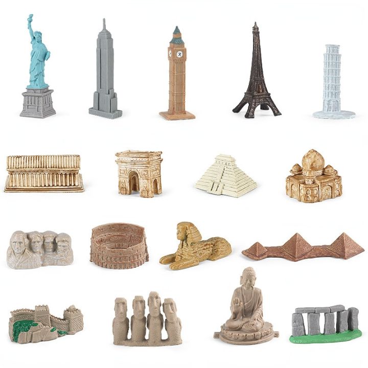 Oozdec Simulation World Building Model Eiffel Tower, Taji Mausoleum,  Leaning Tower Of Pizza, Big Ben Landmark Building | Lazada.Vn