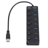 50 # USB 3.0ความเร็วสูง4/7พอร์ต USB 3.0 Hub Splitter สวิตช์เปิด/ปิดพร้อม Eu/us Power Adapter สำหรับ MacBook Laptop PC