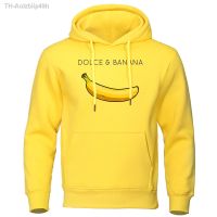 Aolzbiip49h Banana พิมพ์เสื้อกันหนาวผู้ชายแฟชั่น Hoodies ฤดูใบไม้ร่วงหลวมเสื้อกระเป๋าขนแกะกีฬาชาย