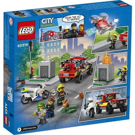 Lego Xe Cứu Hỏa City 60319 Fire Rescue & Police Chase 295 Mảnh | Lazada.Vn