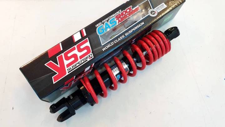 โช้ค-yss-dtg-plus-honda-click-110-i-สูง-310-mm-กระบอกดำ-สปริงแดง