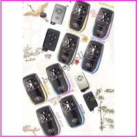 เคสสำหรับโตโยต้าดัดแปลง5/4 B Keyless Entry เคสเพื่ออัปเดต5/4ปุ่ม ALPHARD โดยประมาณกล่องใส่สมาร์ทคีย์ VELLFIRE (มีเครื่องหมายด้านหลัง)