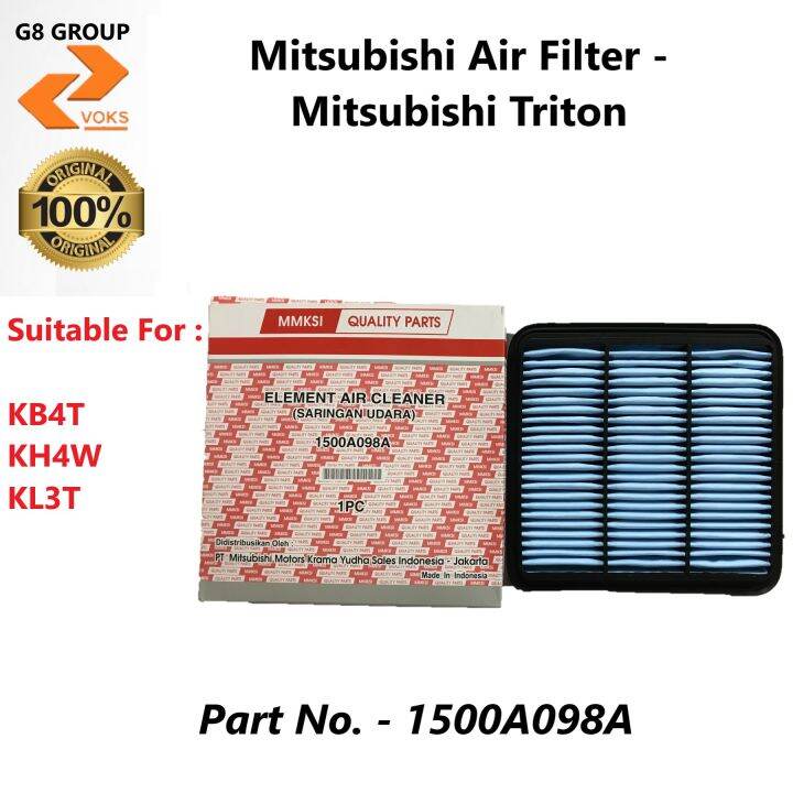 Mitsubishi Air Filter Mitsubishi Triton ( 1500A098A ) Lazada