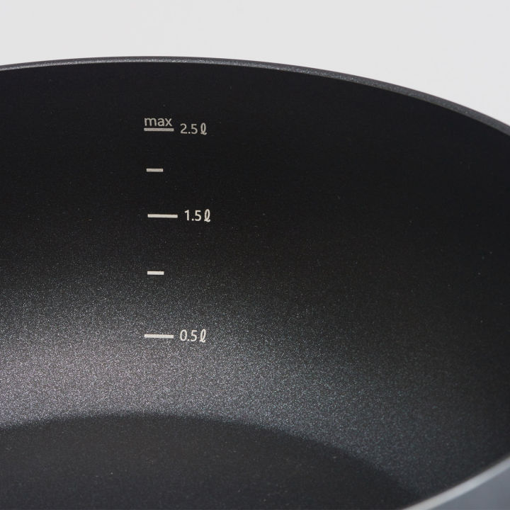 lassiette-kann-ih-induction-xylan-nonstick-multi-wok-pan-20cm-2-0l-24cm-2-5l-เตาอบเครื่องล้างจานปลอดภัยไม่มี-pfoa-สีดำ