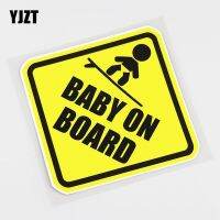 สติกเกอร์ติดรถยนต์14.5CMX14.5CM Baby ON Board สเก็ตบอร์ดเด็ก13A-0033รูปลอก Pvc