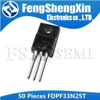 50ชิ้น/ล็อต FDPF33N25T ในการ220F FDPF 33N25T ถึง220 FDPF33N25 TO220F และช่อง MOSFET