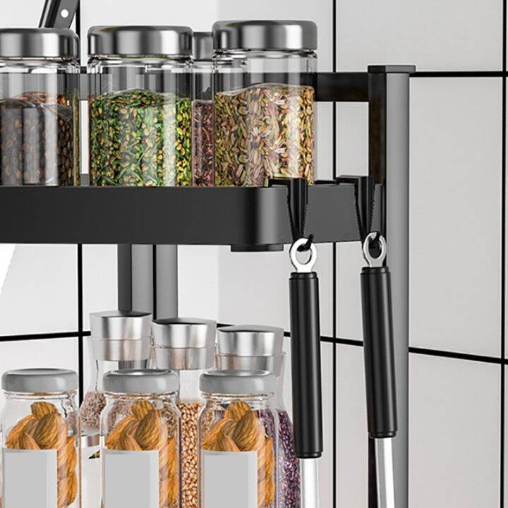 black-stainless-steel-spice-rack-multifunctional-spice-rack-seasoning-storage-rack-kitchen-organizer-rack