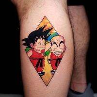 รอยสักชั่วคราวอนิเมะดราก้อนบอลการ์ตูน Goku Gohan Kuririn กันน้ำ Tatoo ศิลปะร่างกายที่ทนทานสติกเกอร์รอยสักปลอมที่แขนสำหรับผู้หญิงผู้ชายเด็ก