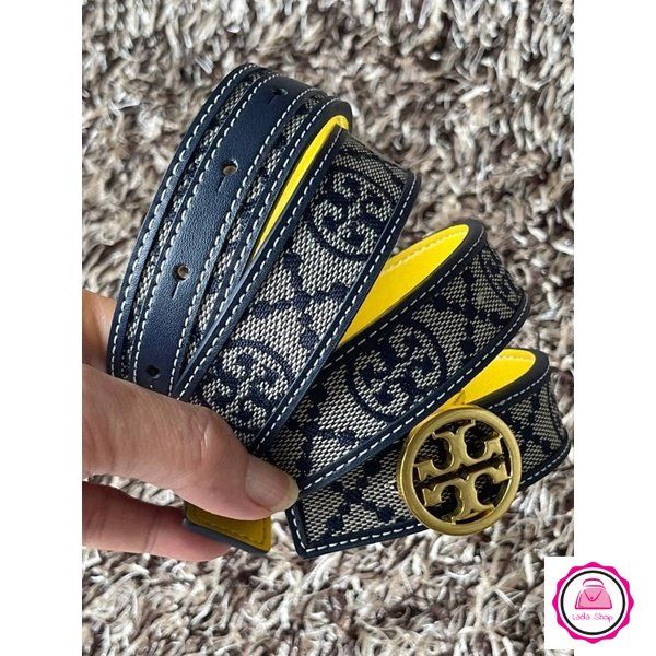 ลดล้างสต๊อก-เข็มขัดผู้หญิงเส้นเล็ก-ลายโมโนแกรม-tory-burch-t-monogram-jacquard-belt