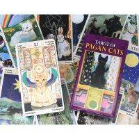 Folღ 78 Cards Deck Tarot Of Pagan Cats การ์ดเกมการ์ดสําหรับใช้ในการดูดครอบครัวงานปาร์ตี้