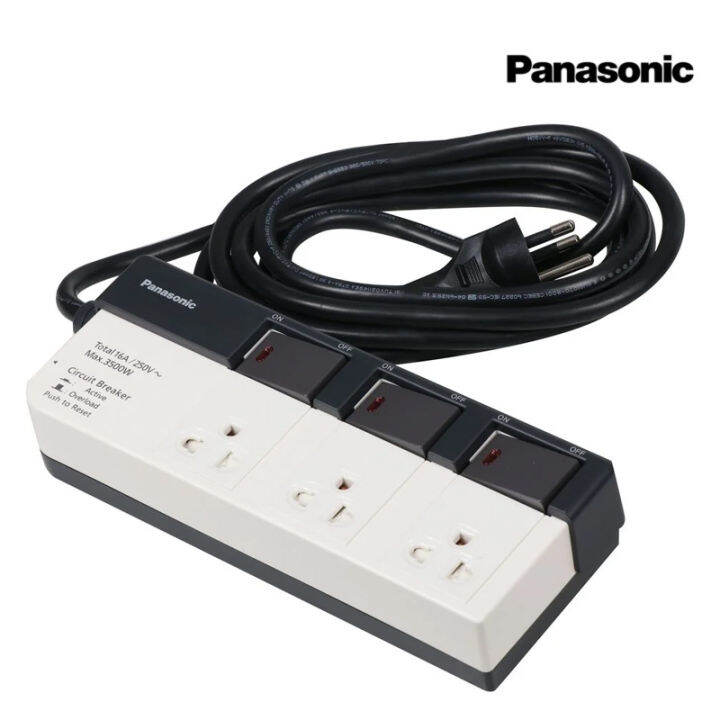 panasonic-รางปลั๊กไฟ-3-ช่อง-3-สวิตซ์-รุ่น-สายยาว-3-5-เมตร-white